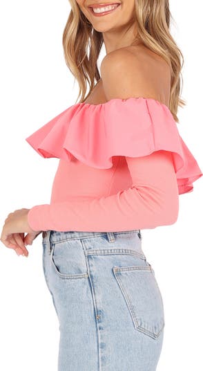 Cloe Popover Off the Shoulder Top