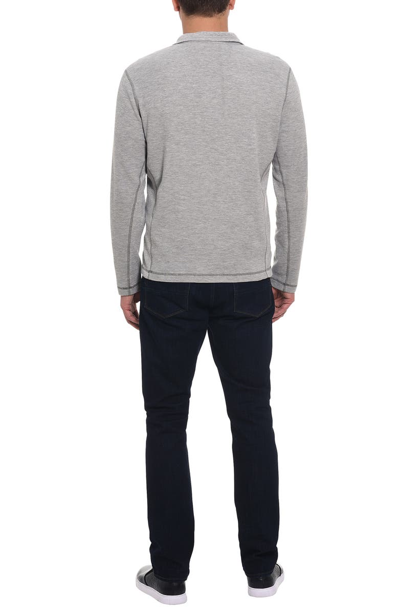 Robert Graham Polaris Embroidered Skull Quarter Zip Pullover, Alternate, color, 