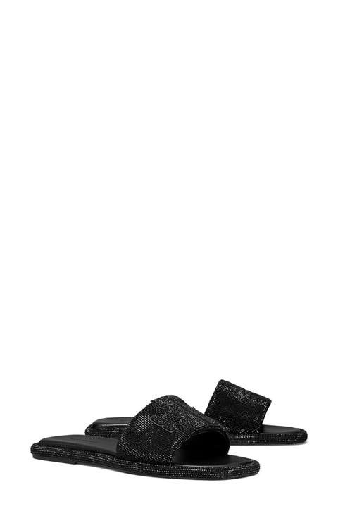 Double T Pavé Slide Sandal (Women)