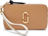 Marc Jacobs The Snapshot Wristlet Leather Clutch