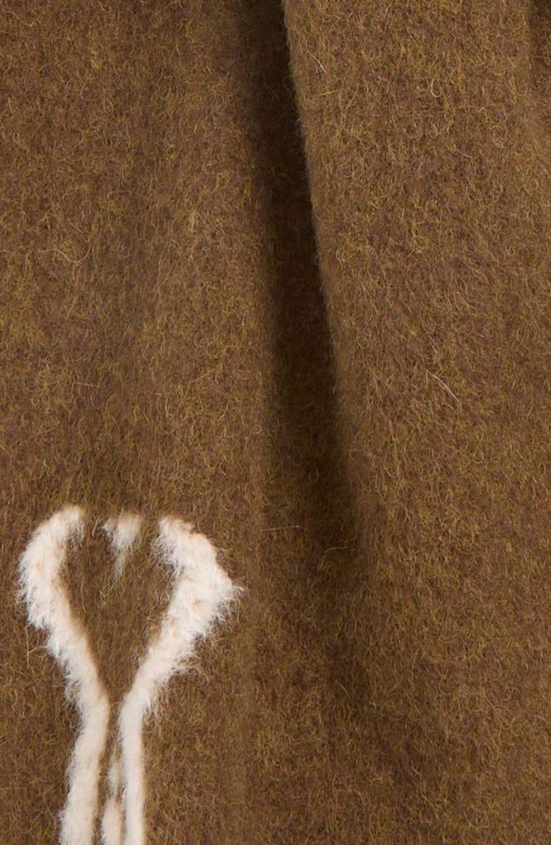 AMI PARIS Laine Scarf, Alternate, color, Hazelnut