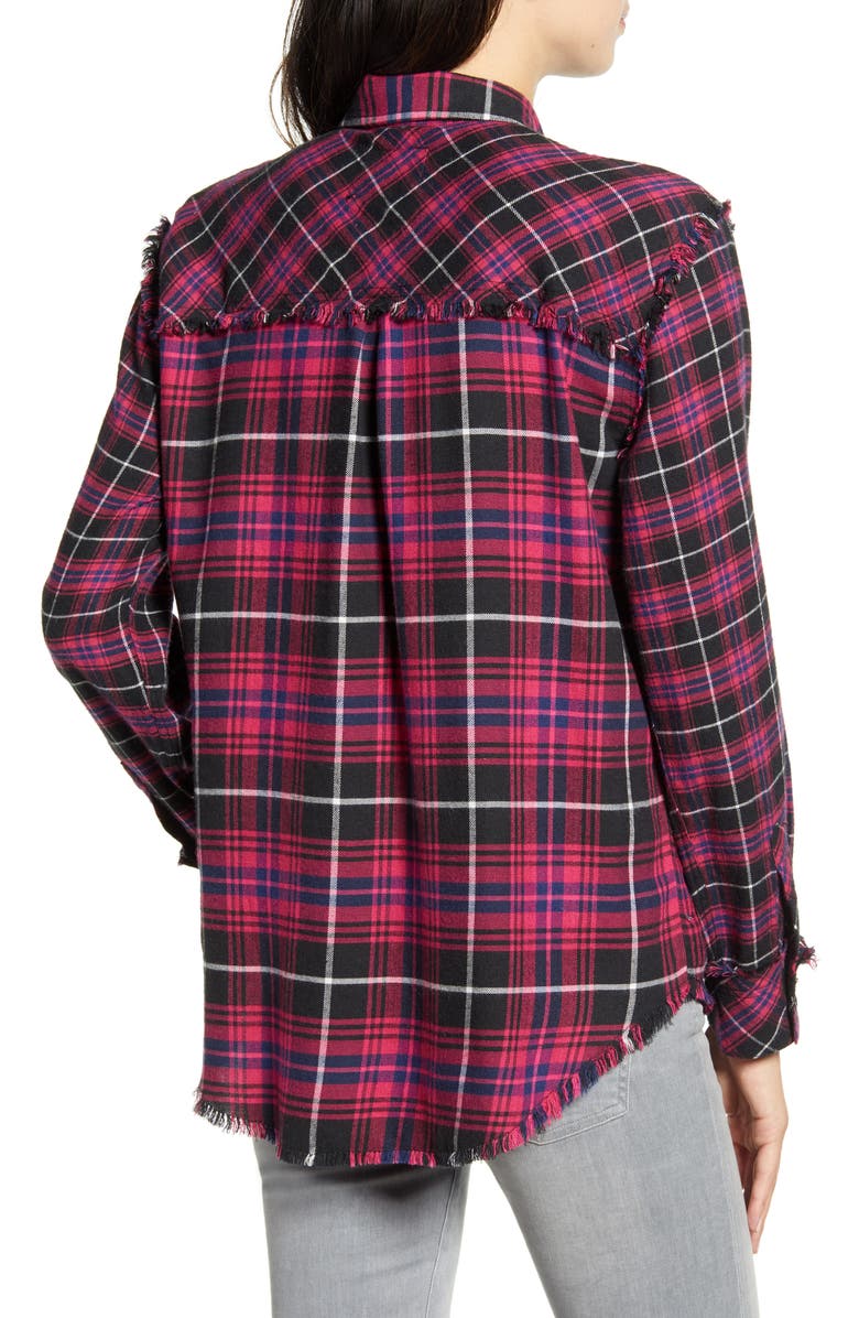 Rails Brock Plaid Button-Up Twill Shirt, Alternate, color, 