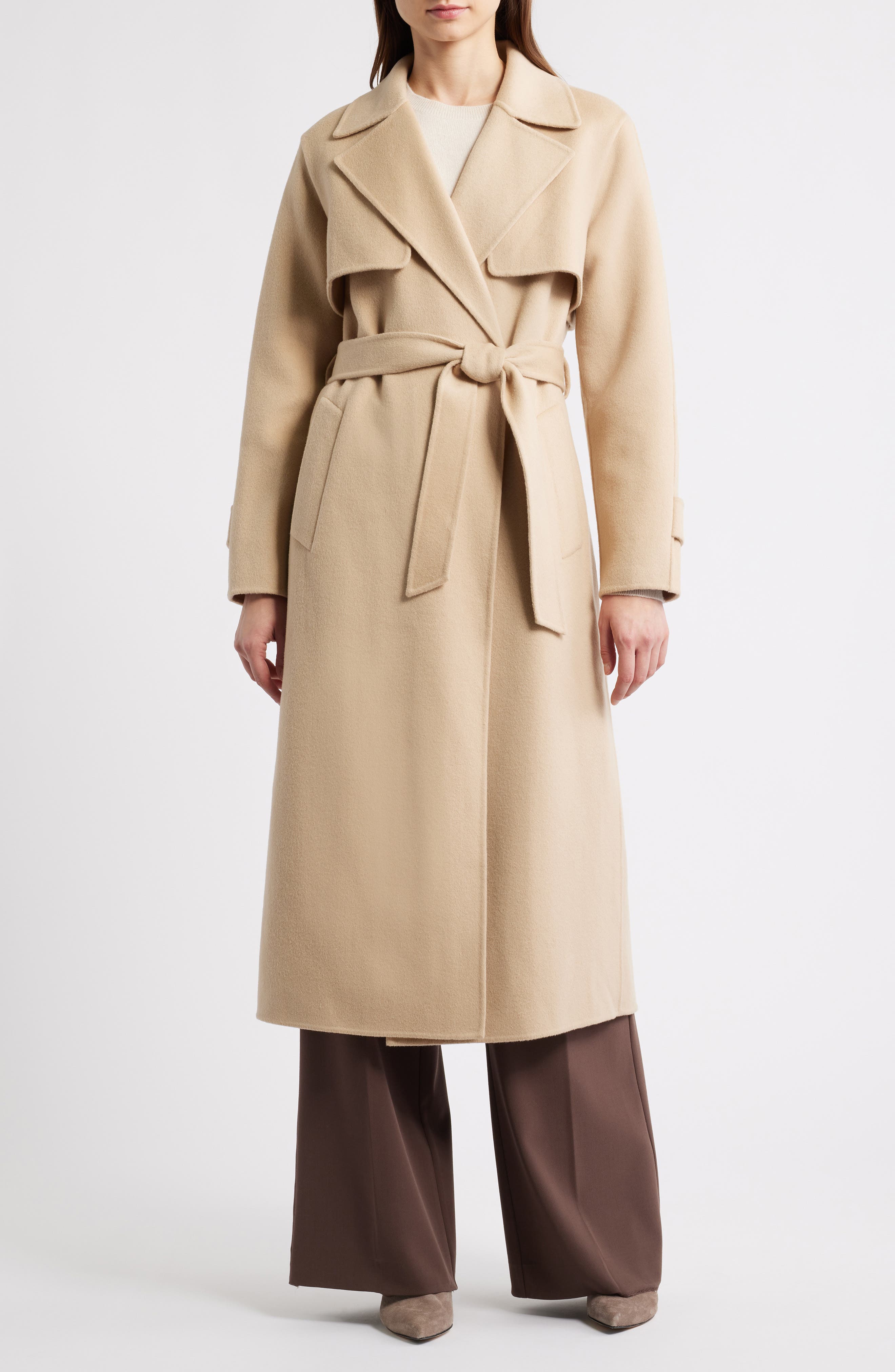Elie Tahari The Ren Wool Trench Coat (Women) | Nordstrom