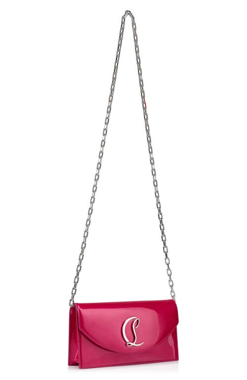 Christian Louboutin Loubi52 Clutch Bag In Patent Perle Leather