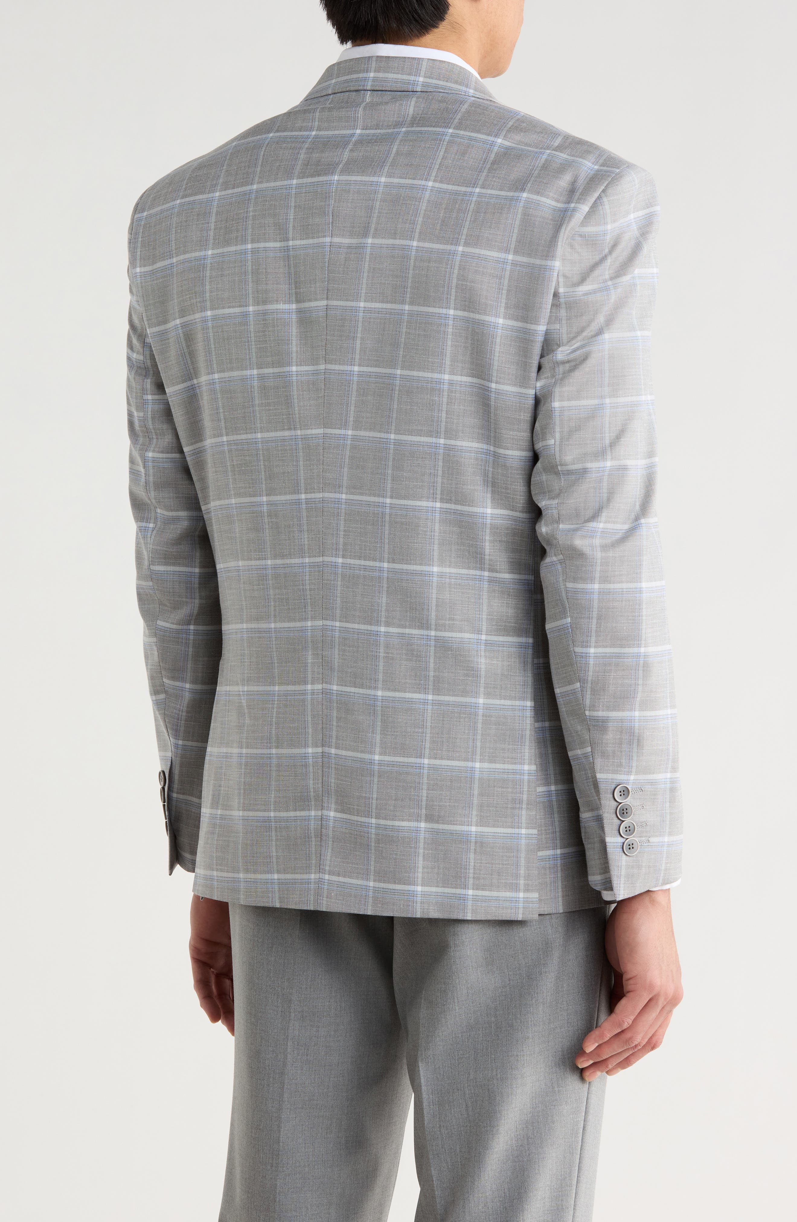 Slim Fit Windowpane Blazer - image 2