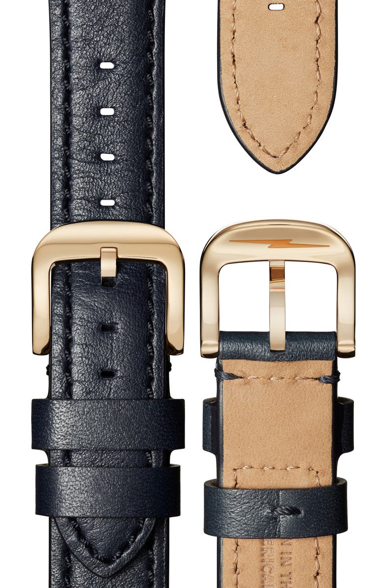 Shinola The Runwell Sub Second Leather Strap Watch, 41mm, Alternate, color, 