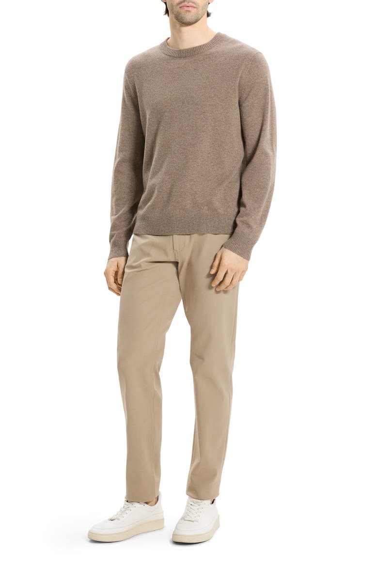Hilles Cashmere Sweater, Alternate, color, DARK FEATHER MELANGE