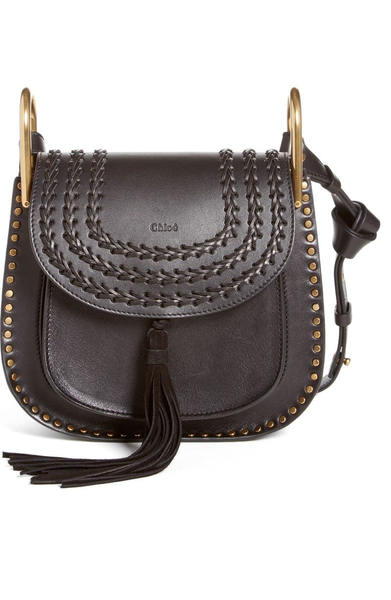 Chloé 'Medium Hudson' Tassel Leather Shoulder Bag, Main, color,
