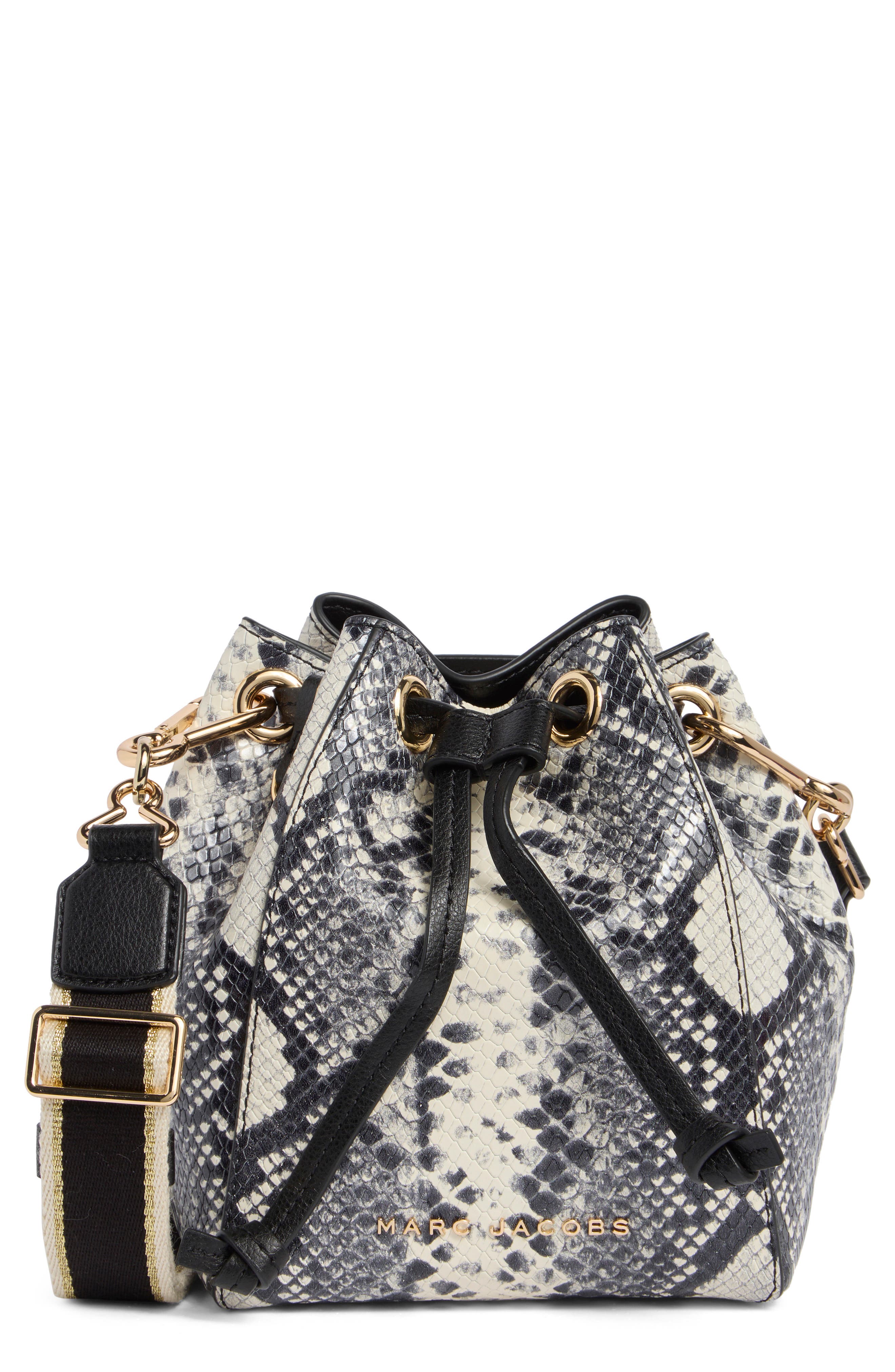 Marc Jacobs The Leather Bucket Bag, Main, color, 
