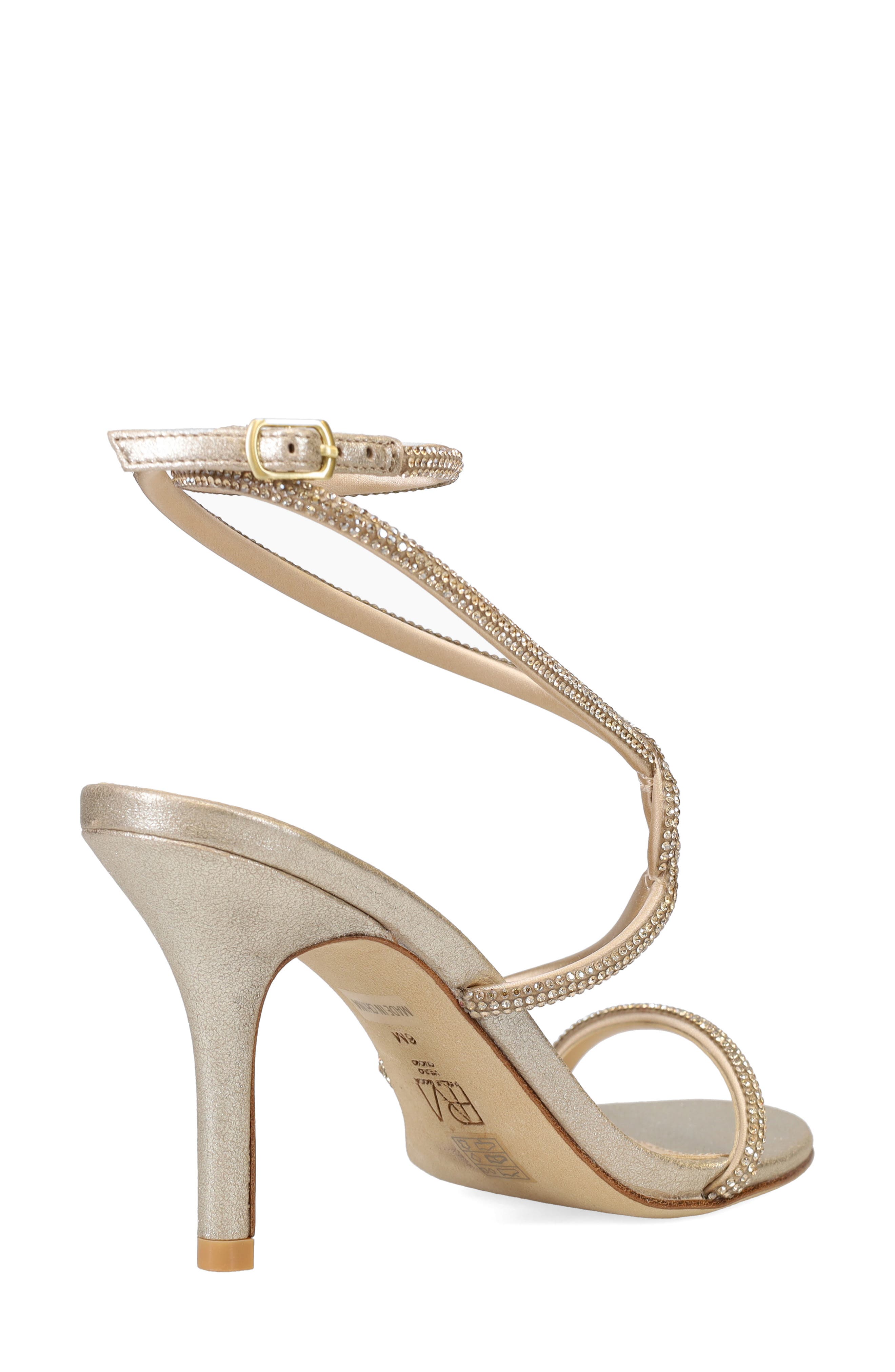 Kaleah Crystal Strappy Sandal, Alternate, color, PLATINUM GOLD