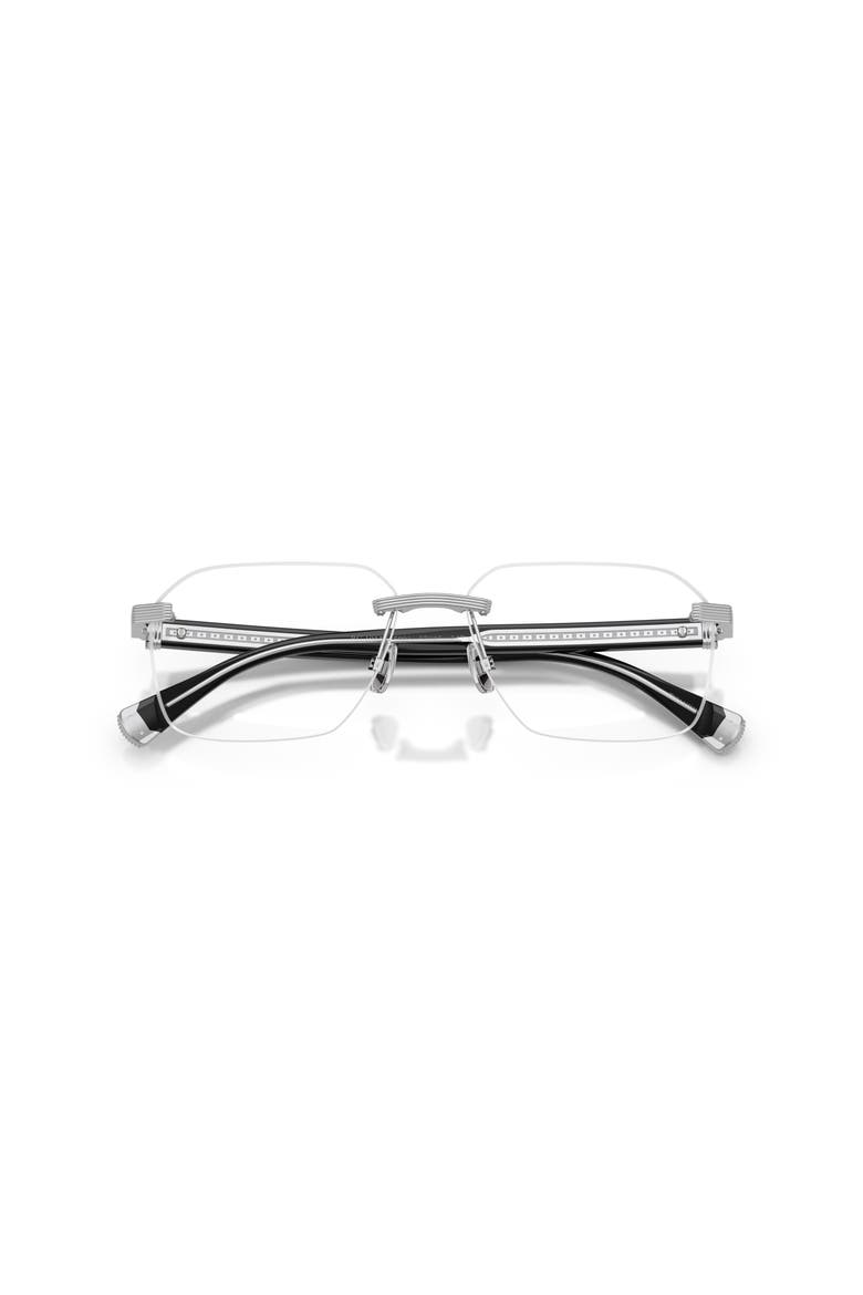 57mm Rectangle optical glasses, Alternate, color, Transparent