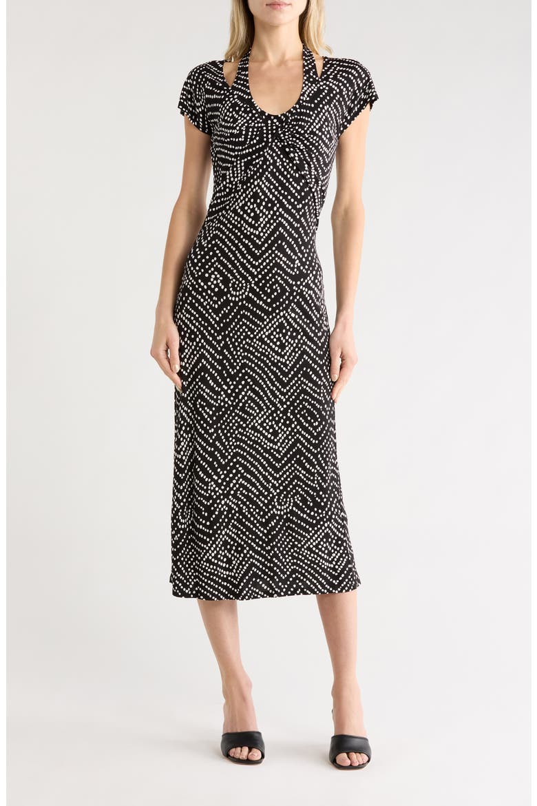 Nicole Dress, Main, color, BAKIT DOT BLACK