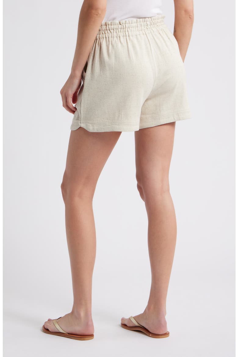 Skyrise Patch Pocket Shorts, Alternate, color, HEATHER ECRU
