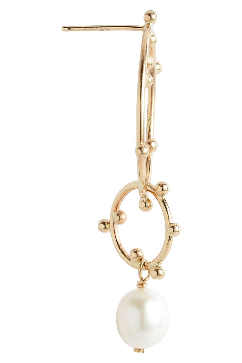 Scattered Bubble Drop Earrings, Alternate, color, GOLD