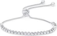 Graziela Diamond Bolo Bracelet in White