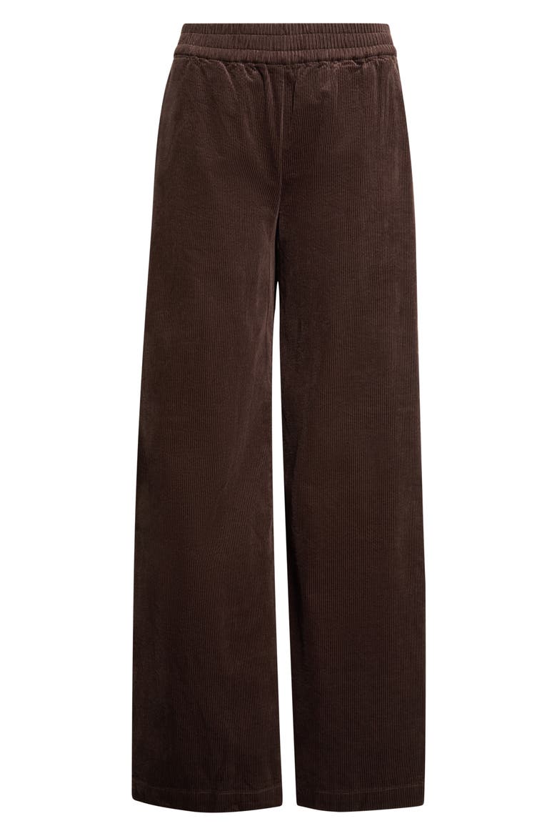 Allison Corduroy Wide Leg Pants, Main, color, DARK CHOCOLATE