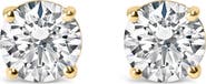 Haus of Brilliance 14K Gold 2.00 Cttw Lab Grown Diamond Solitaire Stud Earrings