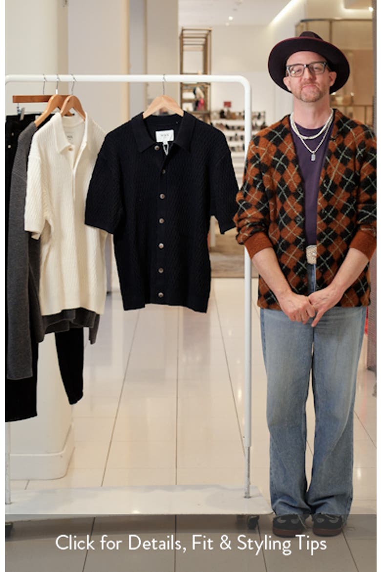 Tellaro Honeycomb Stitch Short Sleeve Cardigan video