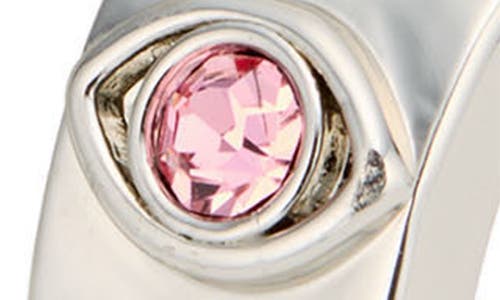 Kurt Geiger London Evil Eye Chunky Hoop Earrings In Metallic