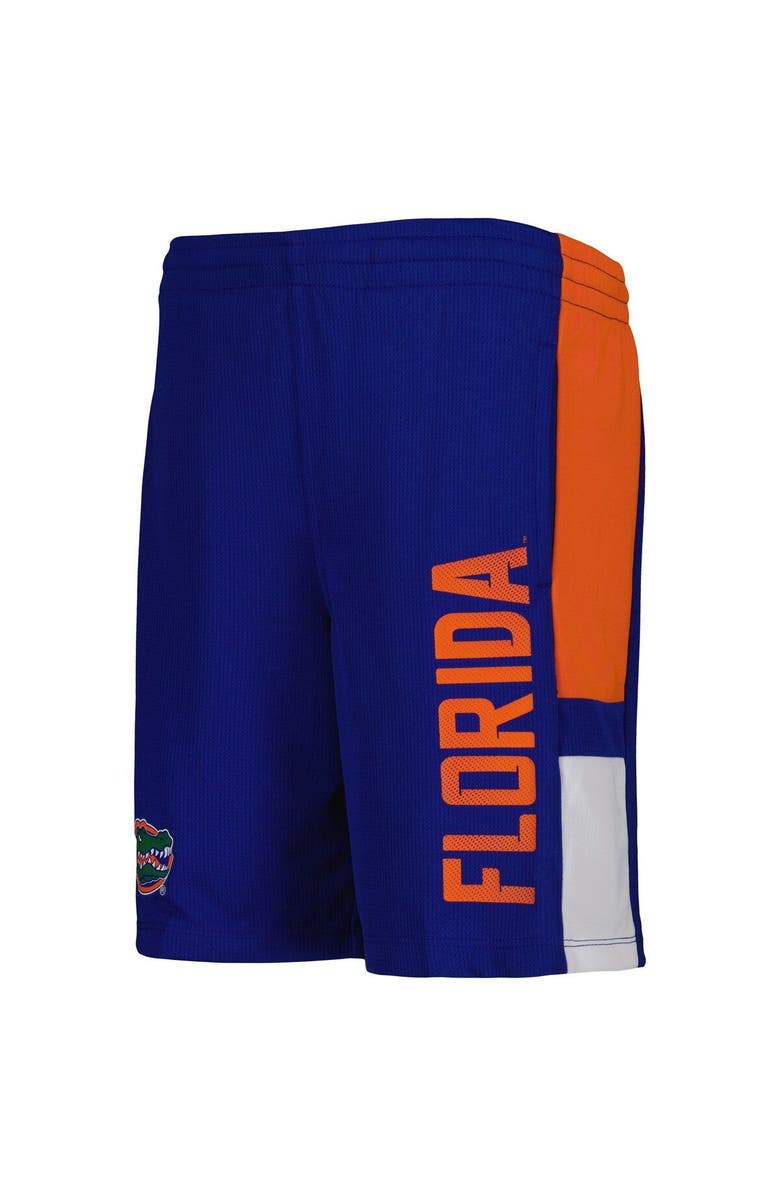 Outerstuff Youth Royal Florida Gators Lateral Mesh Performance Shorts, Alternate, color, 