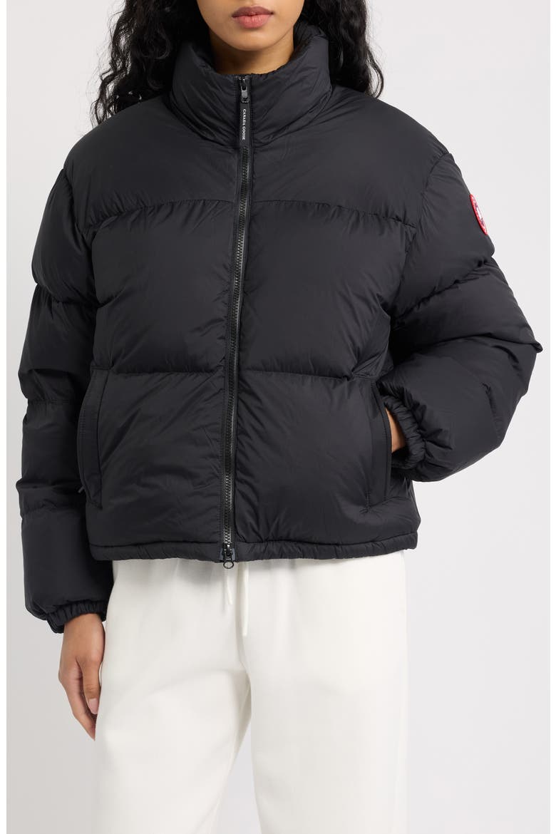 Fallon Water Resistant Down Puffer Jacket, Main, color, BLACK - NOIR