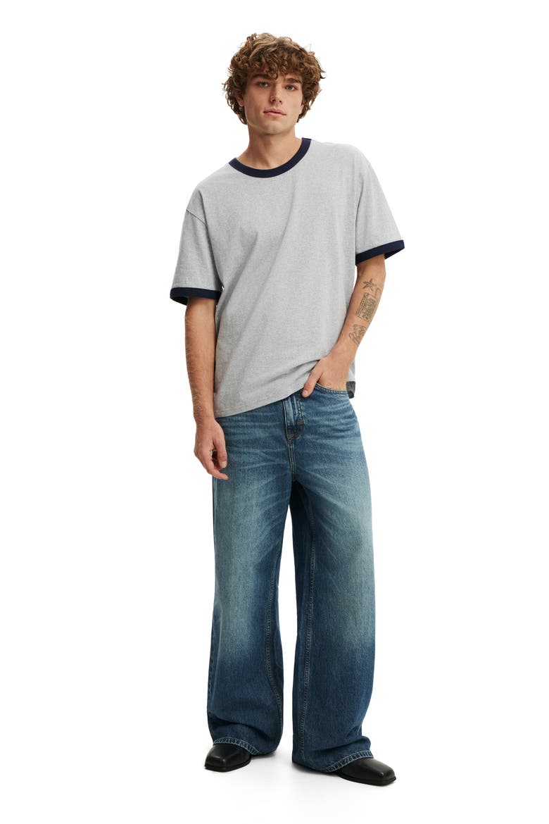 Men's Everyday Fit T-Shirt, Alternate, color, Grey Marle  Vintage Navy