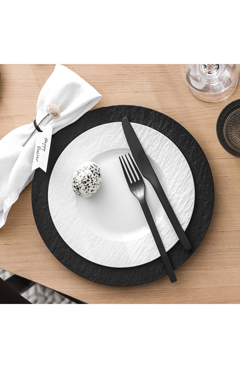 Villeroy & Boch Manufacture Rock Bread & Butter Plate, Alternate, color, Black