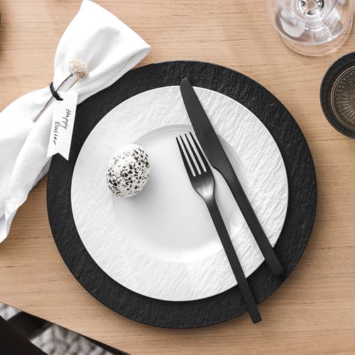 Villeroy & Boch Manufacture Rock Universal Coupe Plate In Black
