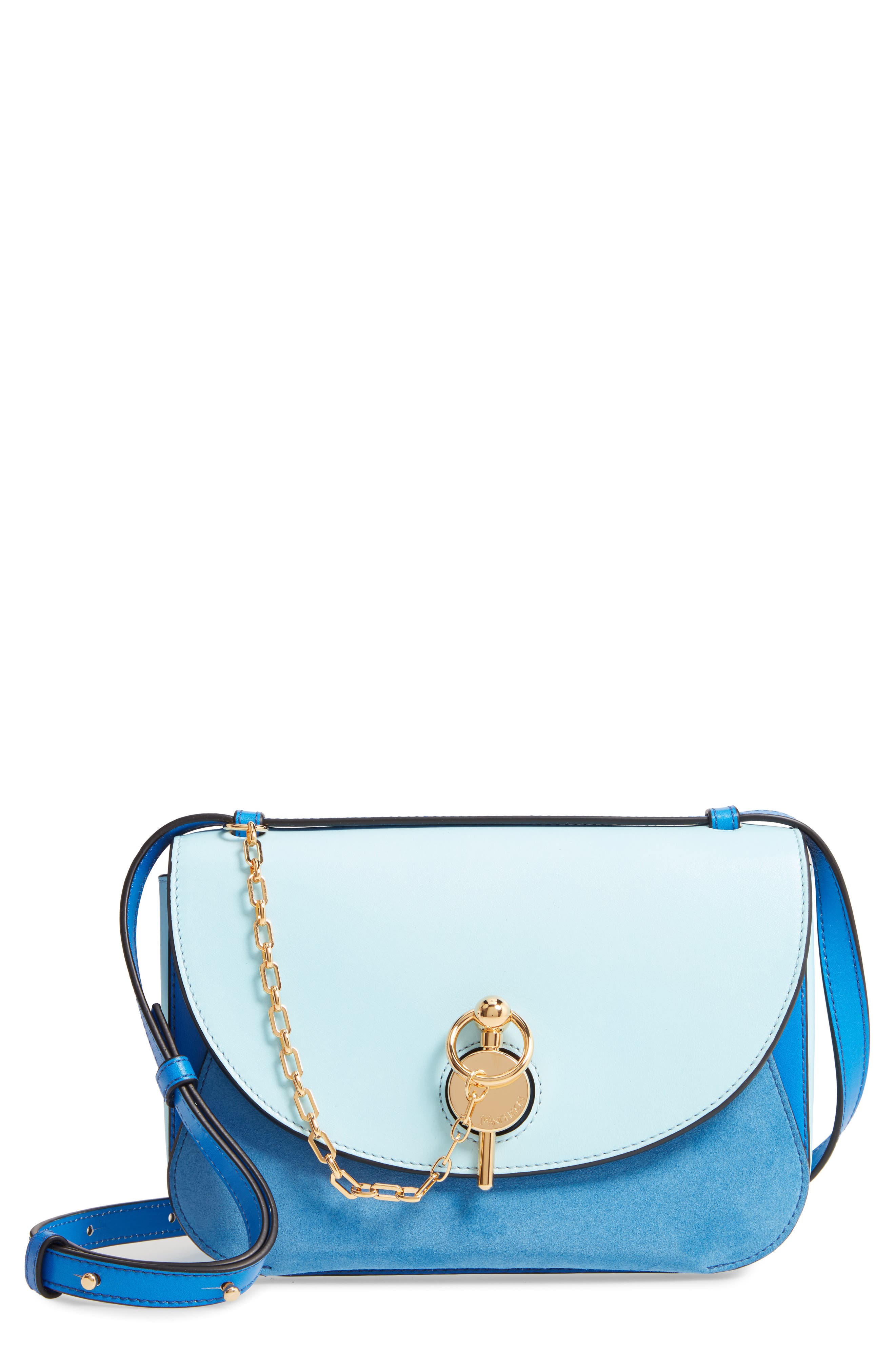 JW Anderson Keyts Colorblock Leather Crossbody Bag, Main, color, 