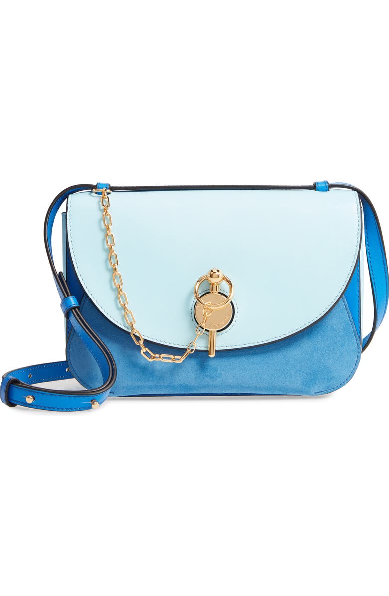 JW Anderson Keyts Colorblock Leather Crossbody Bag, Main, color,