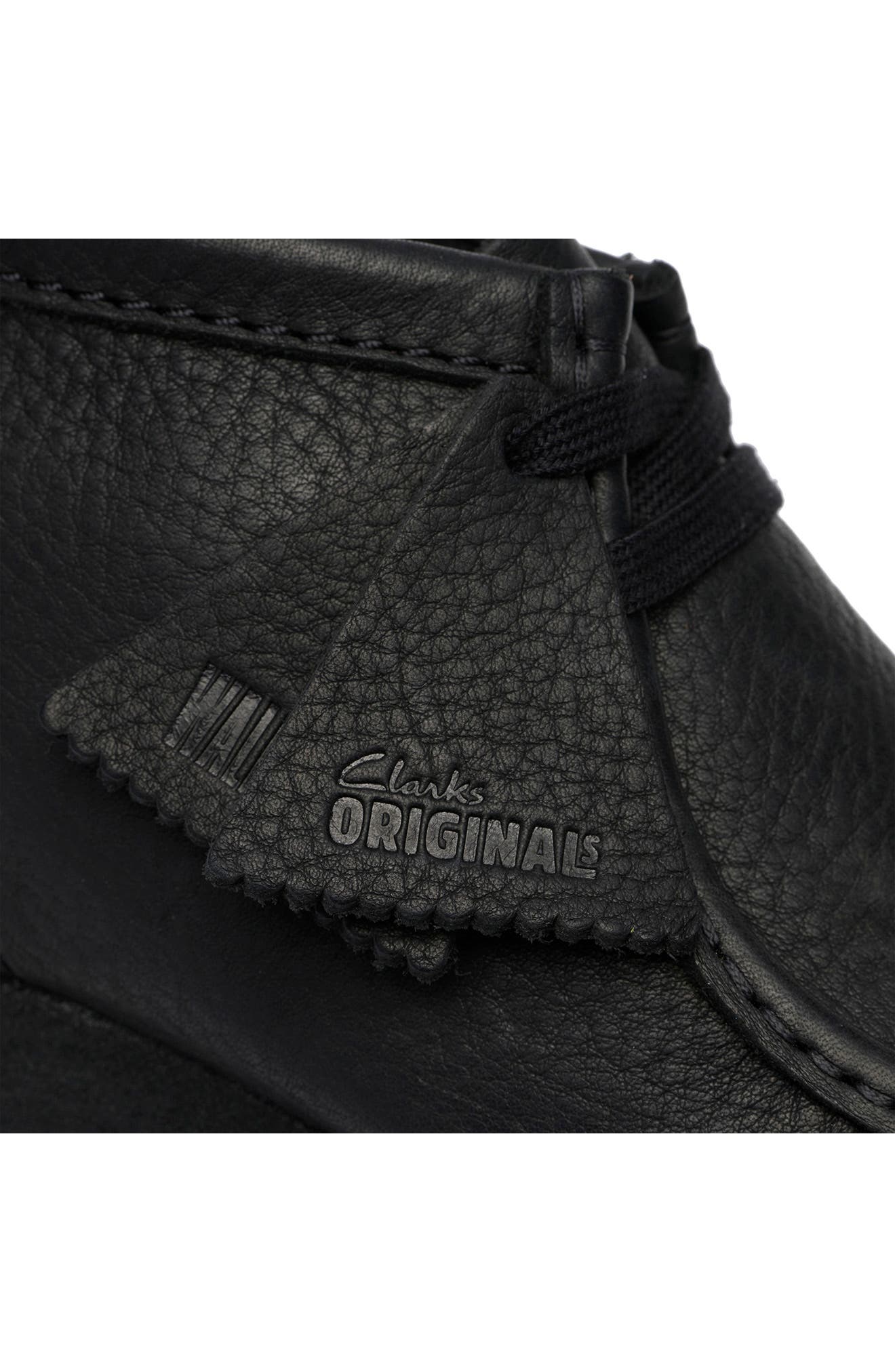 Clarks<sup>®</sup> Originals Wallabee RB Boot, Alternate, color, Black/ Black Lea