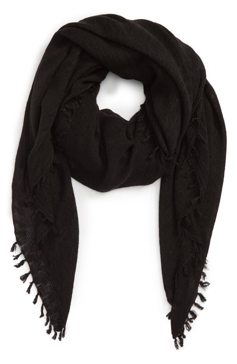 Treasure & Bond Solid Fringed Scarf, Alternate, color,