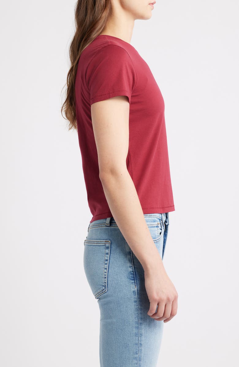 FRAME The Baby Tee, Alternate, color, Pinot