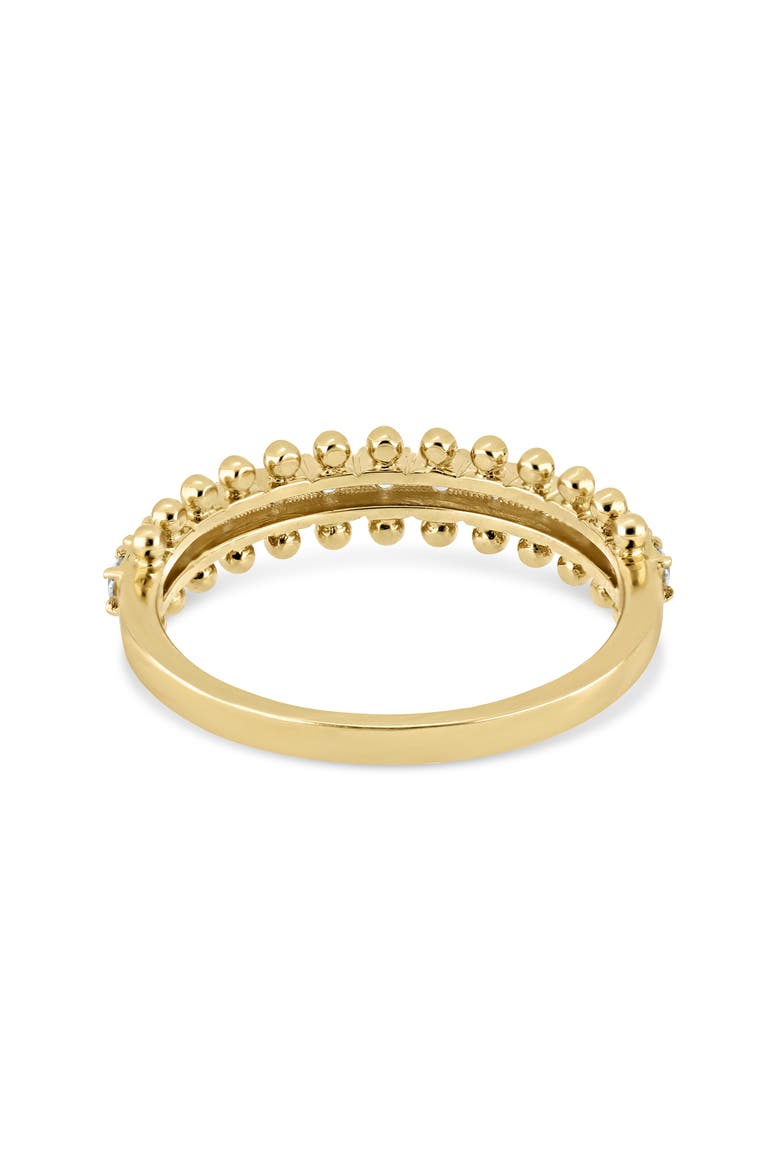 18K Gold Florentine Natural Diamond Stackable Ring, Alternate, color, 18K YELLOW GOLD