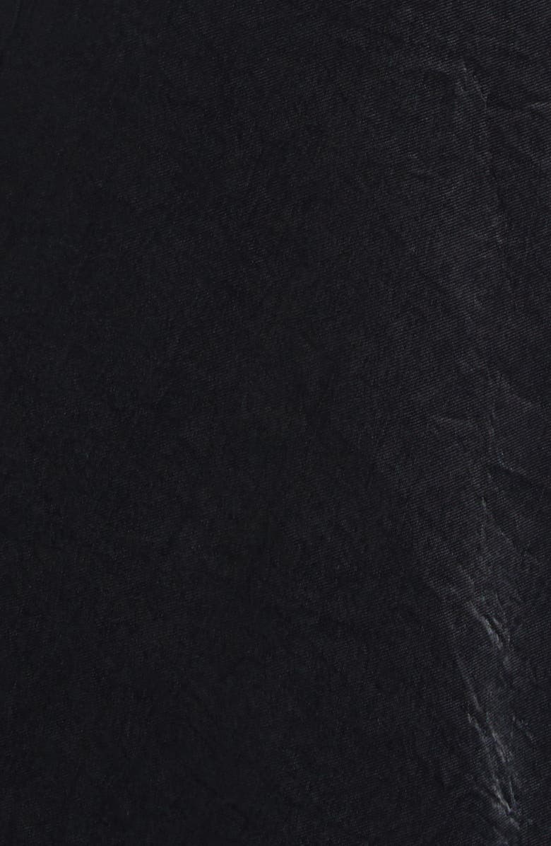 Maison Margiela Crinkle Finish Satin Skirt, Alternate, color, Black
