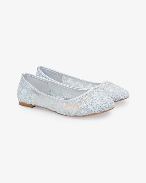 Baba Crochet Lace Ballet Flats