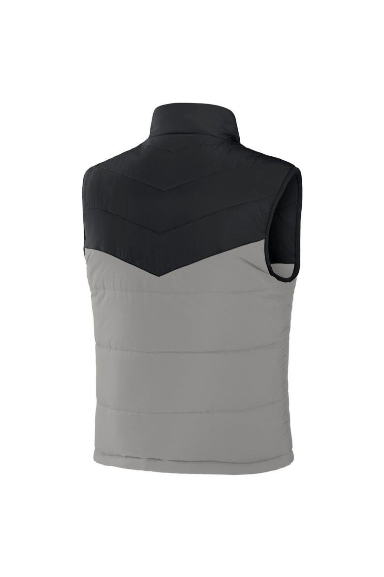 Men's NFL x Darius Rucker Collection by Fanatics Black Las Vegas Raiders Colorblocked Full-Zip Vest, Alternate, color, Black