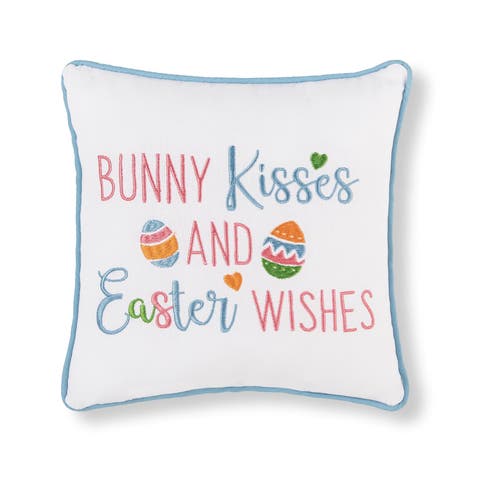 Bunny Kisses Easter Pillow