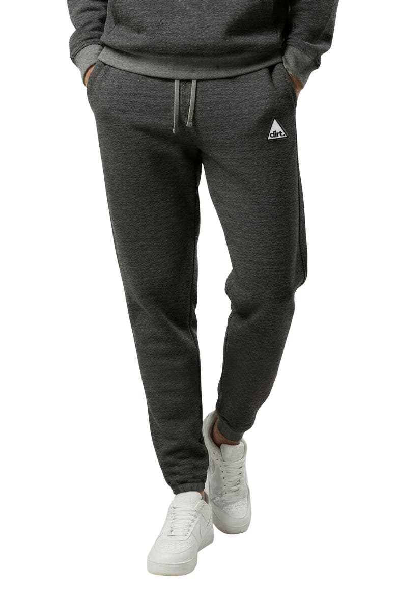 Skinny Textured Cotton Interlock Sweatpants, Main, color, GREY