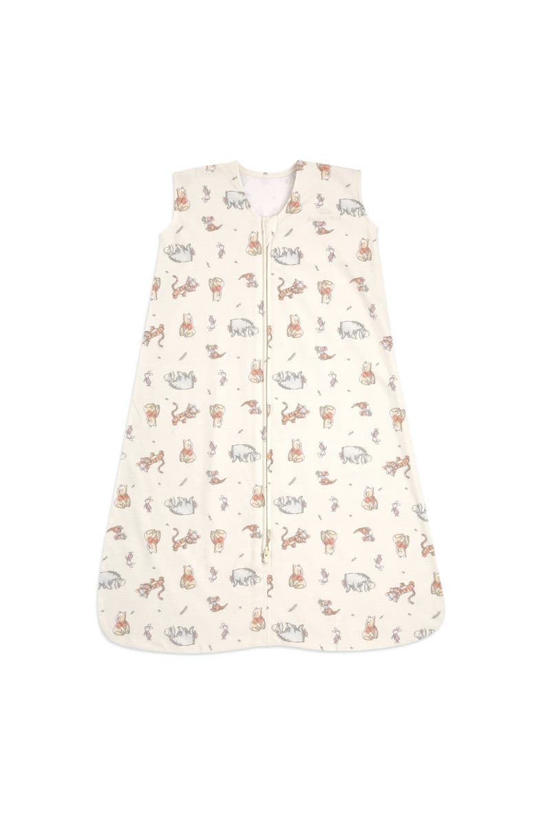 HALO Disney 100% Cotton 0.5 TOG Sleepsack Wearable Blanket, Swaddle Transition Sleeping Bag, Main, color, Winnie Frolic