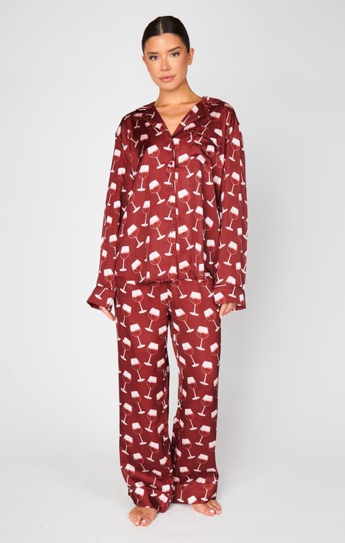Show Me Your Mumu Classic Pj Set In Red