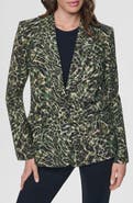 DKNY Print Sanded Twill Blazer