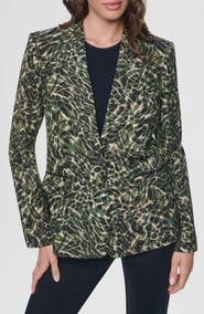 DKNY Print Sanded Twill Blazer