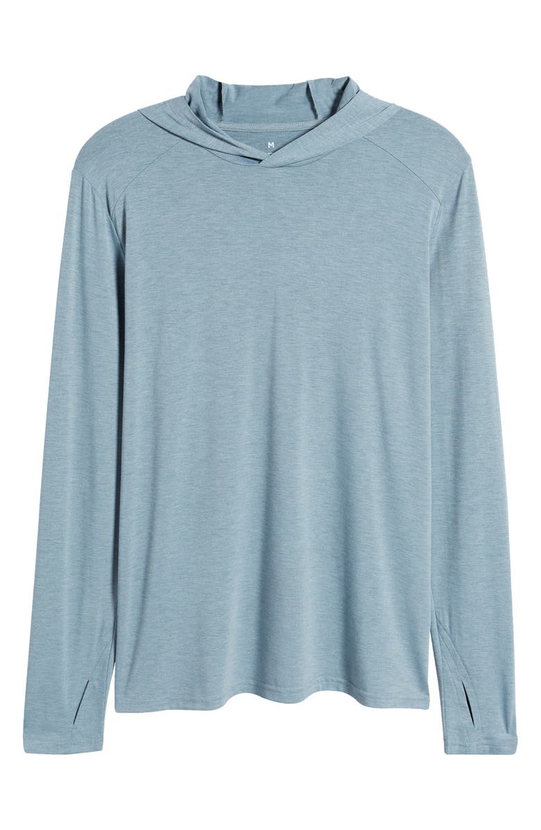 Free Fly Shade UPF 50+ Hoodie, Alternate, color, Heather Slate Blue