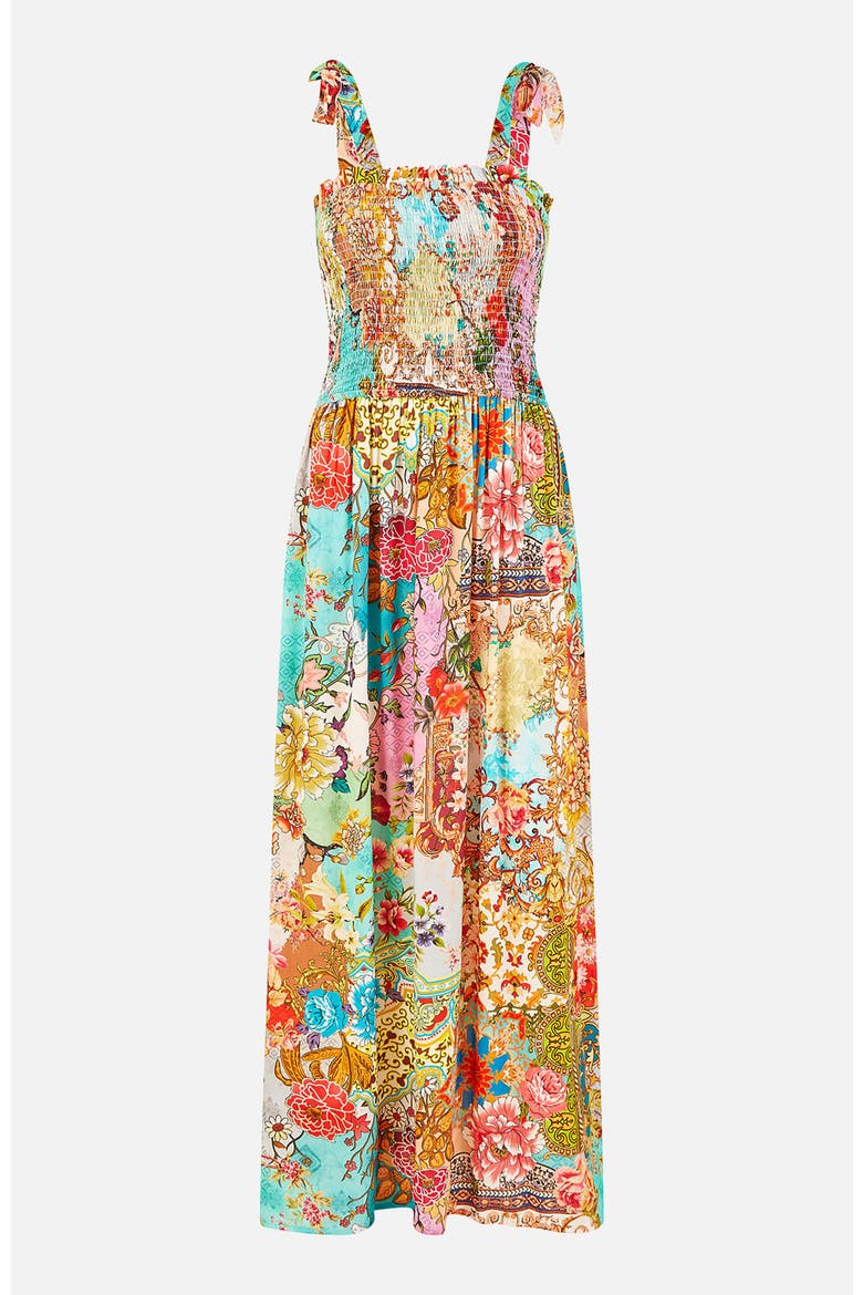 Patchwork Split Hem Maxi Dress, Alternate, color, Multi
