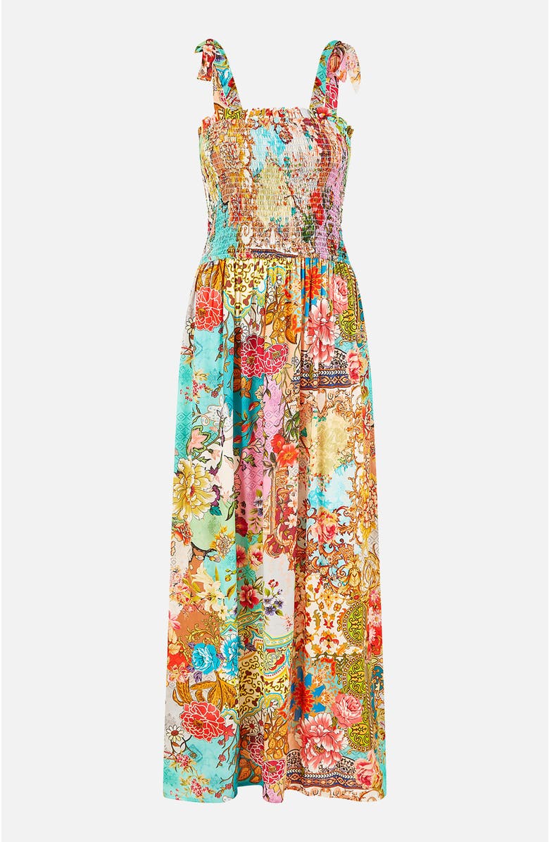 Yumi Patchwork Split Hem Maxi Dress, Alternate, color, Multi