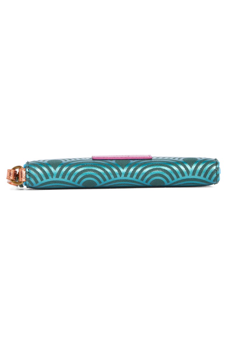 Kurt Geiger London Southbank Zip Around Wallet, Alternate, color, Teal