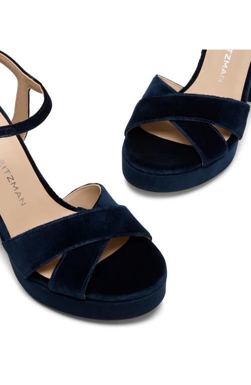 Stuart Weitzman Dayna Platform Sandal In Blue