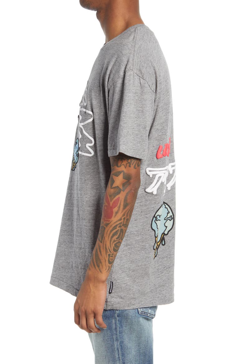 Men's Rising Appliqué Graphic Tee, Alternate, color, HEATHER GREY