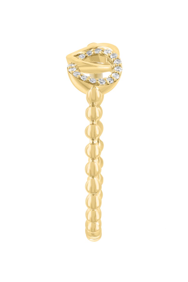 Interlocking Circle Diamond Ring, Alternate, color, GOLD